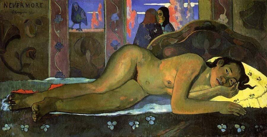 Nevermore, 1897 by Paul Gauguin
