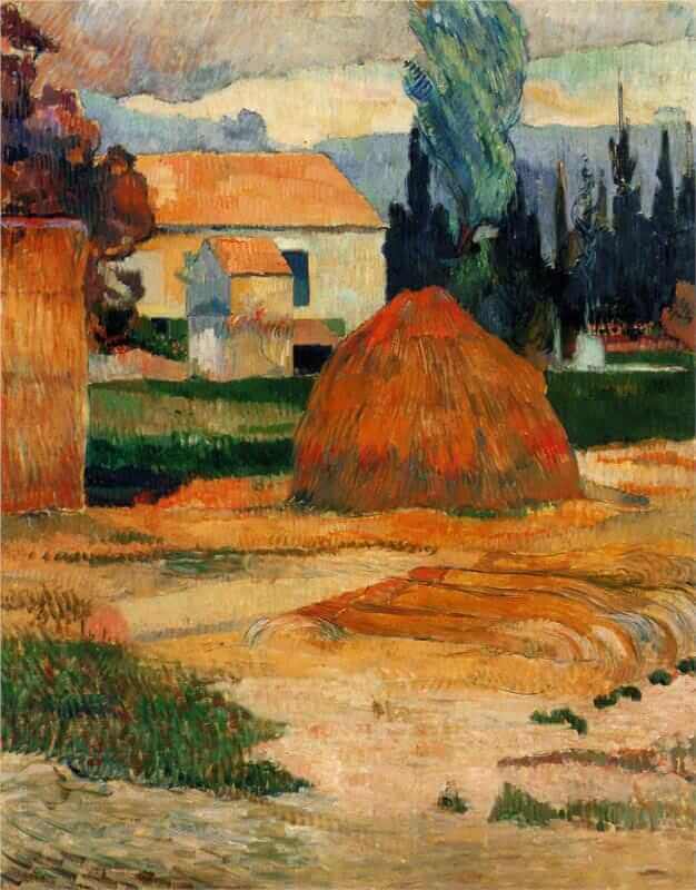 Landscape near Arles, 1888 by Paul Gauguin