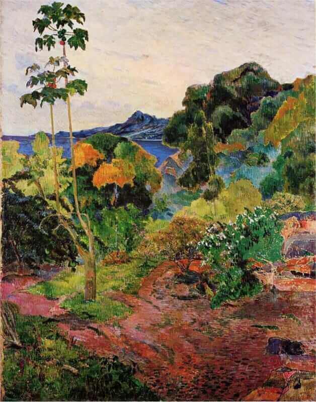 Martinique landscape 1887 by Paul Gauguin
