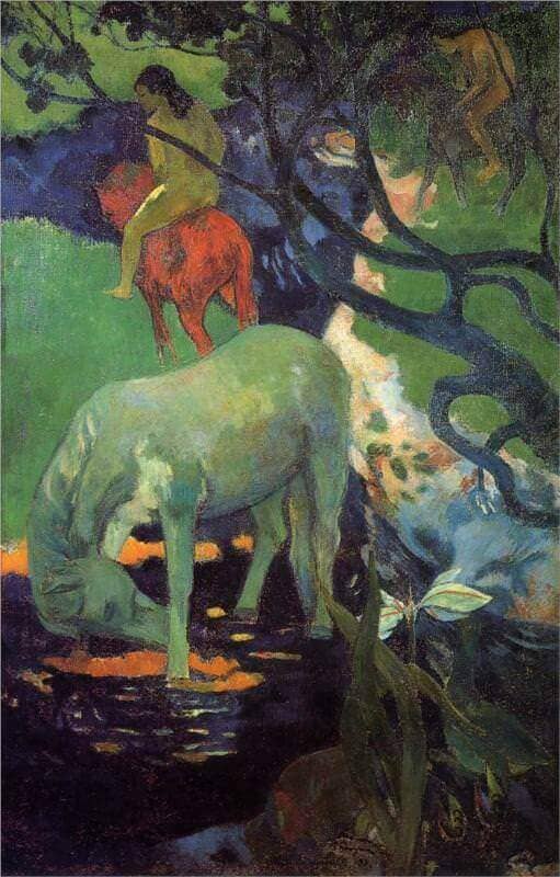 The White Horse, 1898 by Paul Gauguin