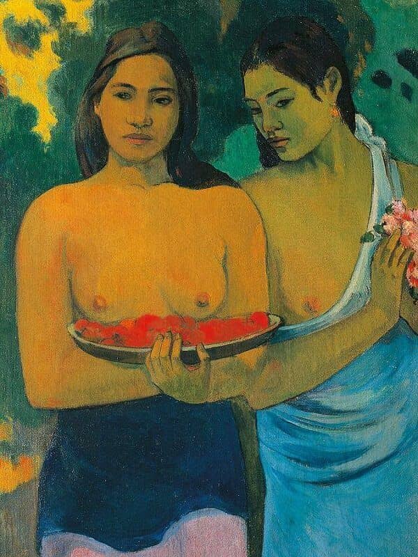 Two Tahitian Women, 1899 by Paul Gauguin