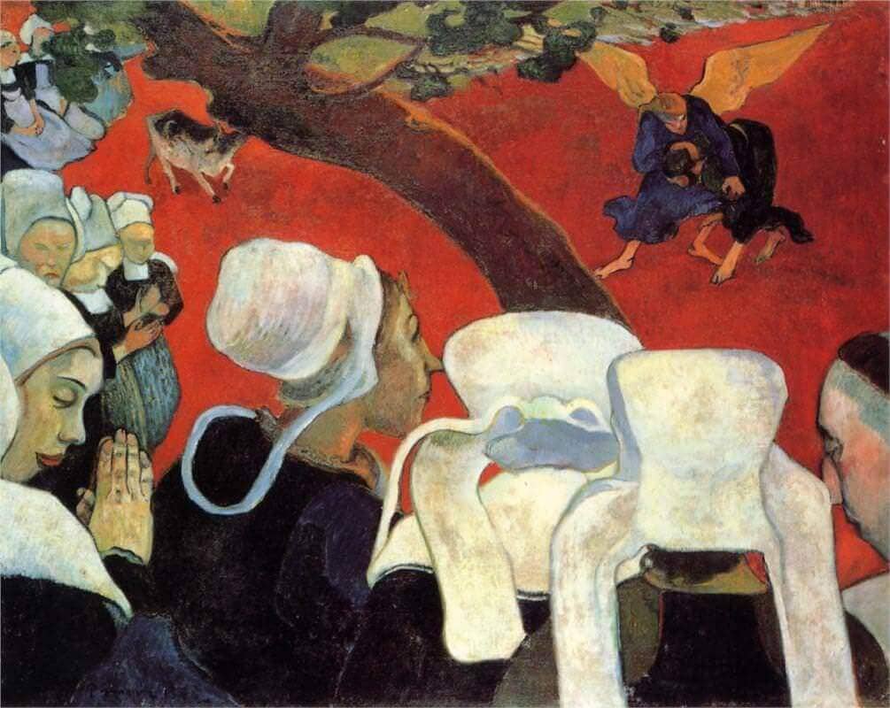 Vision After the Sermon, 1888 by Paul Gauguin