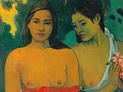 Two Tahitian Women by Paul Gauguin